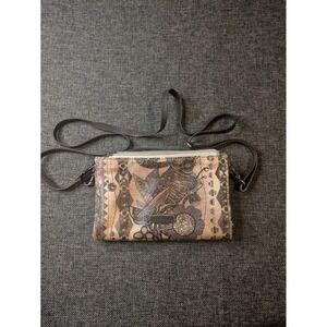 Sakroots Crossbody Owl Handbag Purse Pockets Wallet Boho Hippie Nature Peace